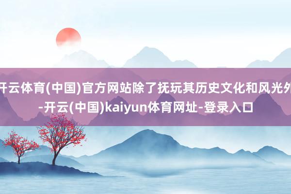 开云体育(中国)官方网站除了抚玩其历史文化和风光外-开云(中国)kaiyun体育网址-登录入口