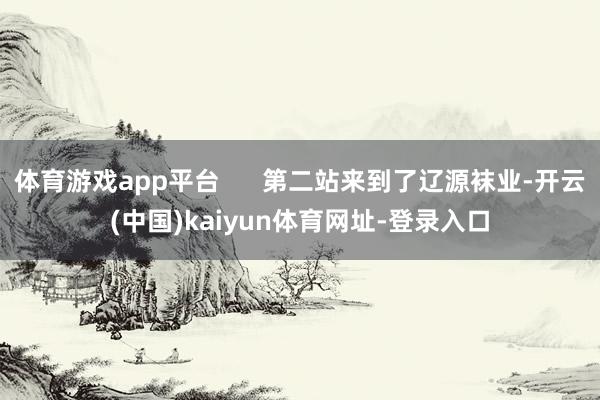 体育游戏app平台      第二站来到了辽源袜业-开云(中国)kaiyun体育网址-登录入口