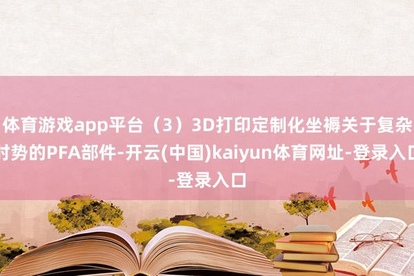 体育游戏app平台（3）3D打印定制化坐褥关于复杂时势的PFA部件-开云(中国)kaiyun体育网址-登录入口