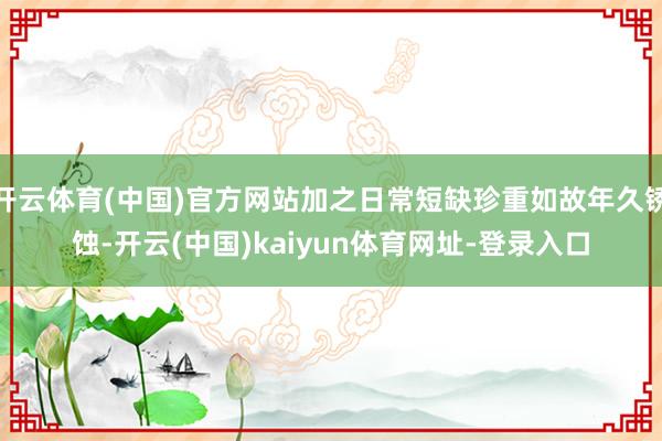开云体育(中国)官方网站加之日常短缺珍重如故年久锈蚀-开云(中国)kaiyun体育网址-登录入口