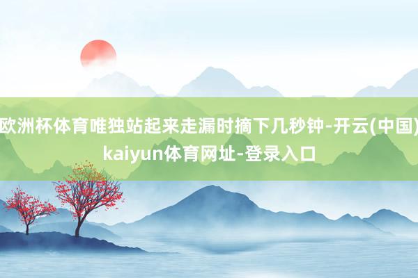 欧洲杯体育唯独站起来走漏时摘下几秒钟-开云(中国)kaiyun体育网址-登录入口