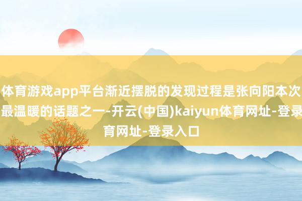 体育游戏app平台渐近摆脱的发现过程是张向阳本次对话最温暖的话题之一-开云(中国)kaiyun体育网址-登录入口